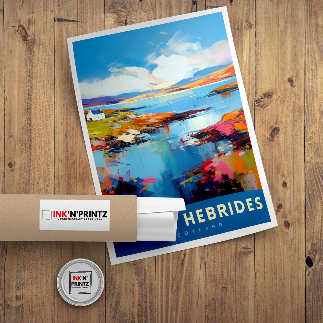 Outer Hebrides Travel Poster Hebrides