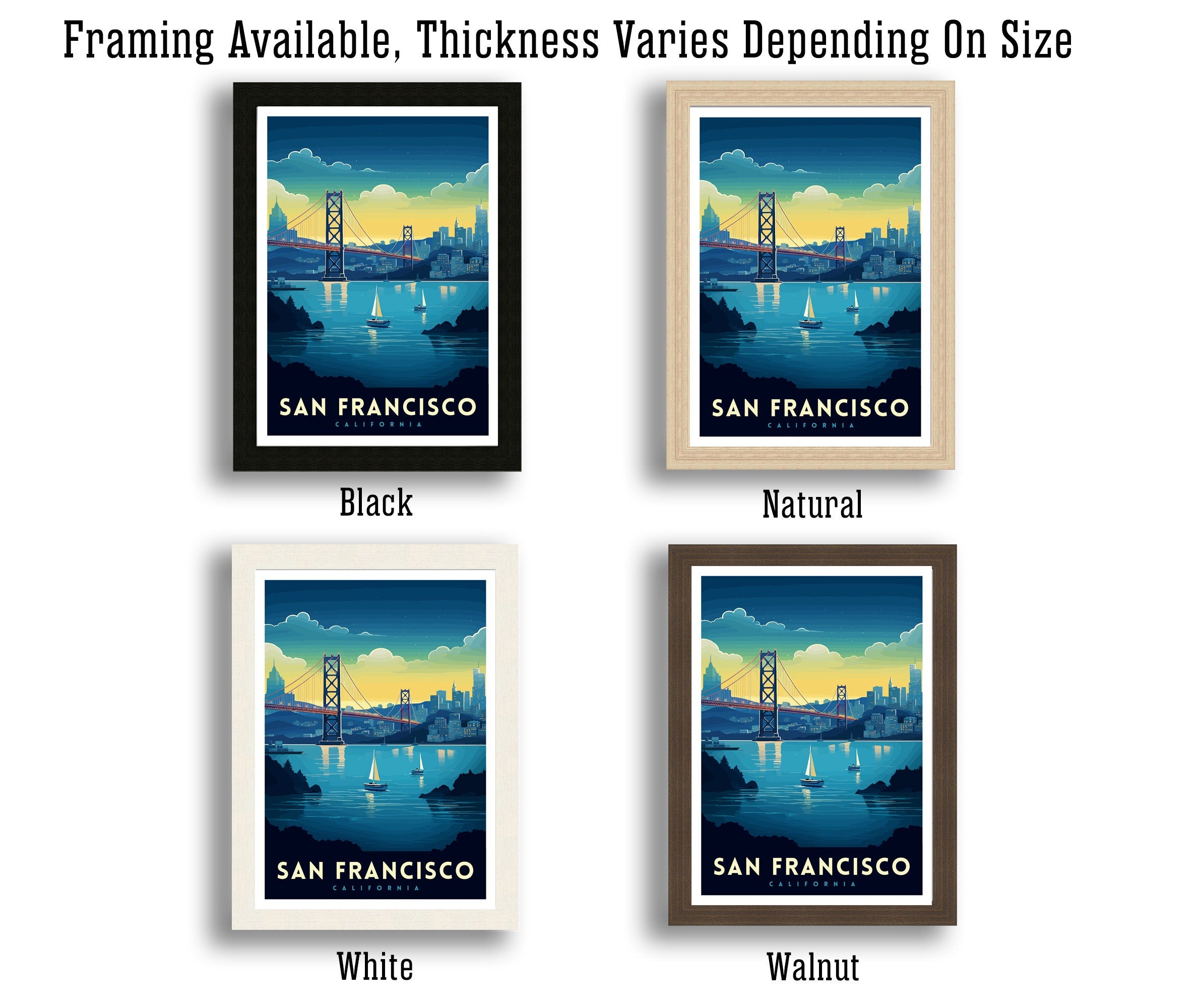 San Francisco Travel Print| San Francisco Wall Art San Francisco Home Decor San Francisco Illustration San Francisco Poster San Francisco