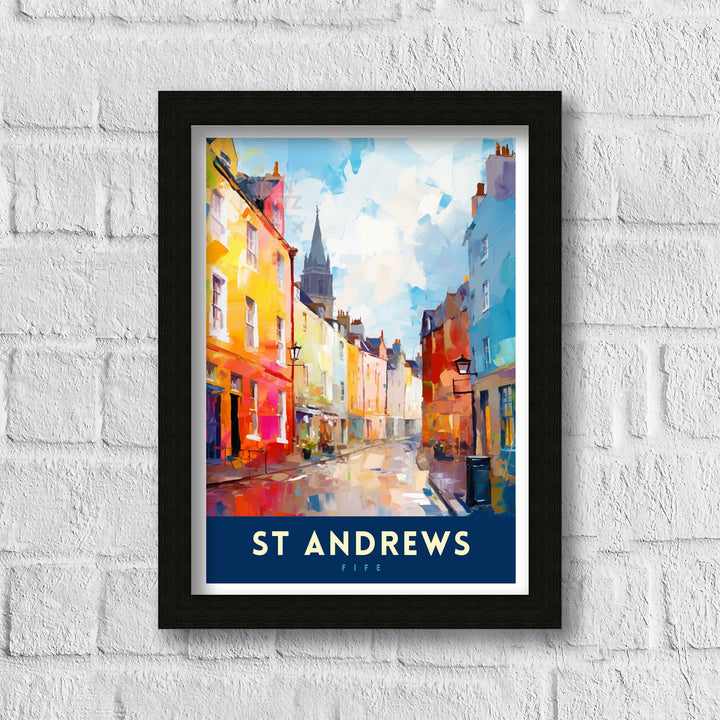 St Andrews Fife Travel Poster St Andrews