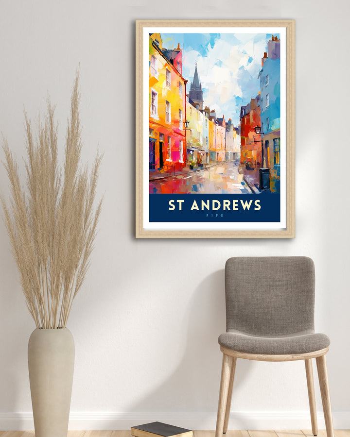 St Andrews Fife Travel Poster St Andrews