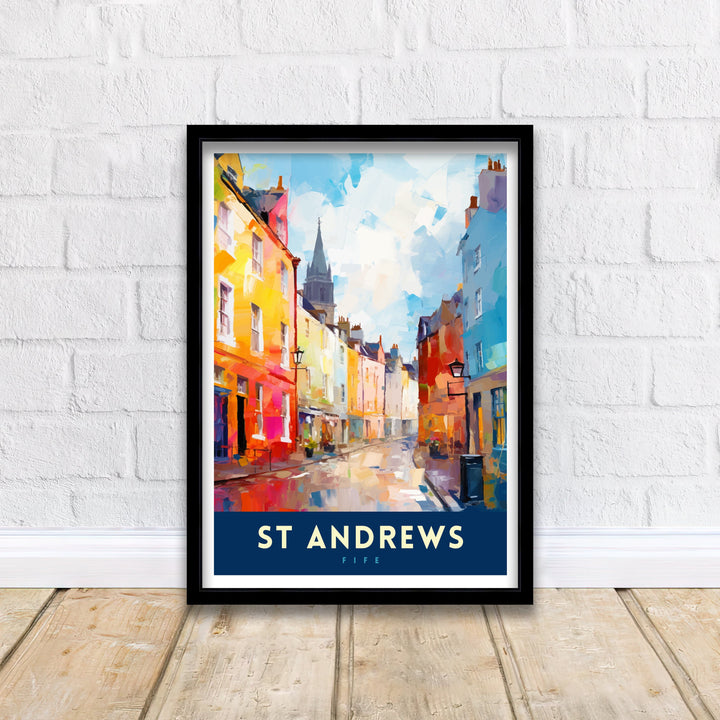 St Andrews Fife Travel Poster St Andrews