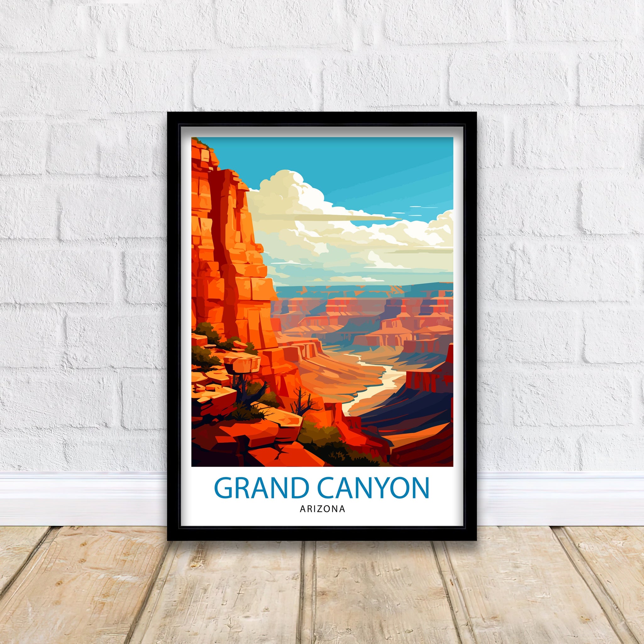 Grand Canyon Travel Print | Grand Canyon | Grand Canyon Print | Grand Canyon Poster | Wall Art | National Park | Arizona Wall Art