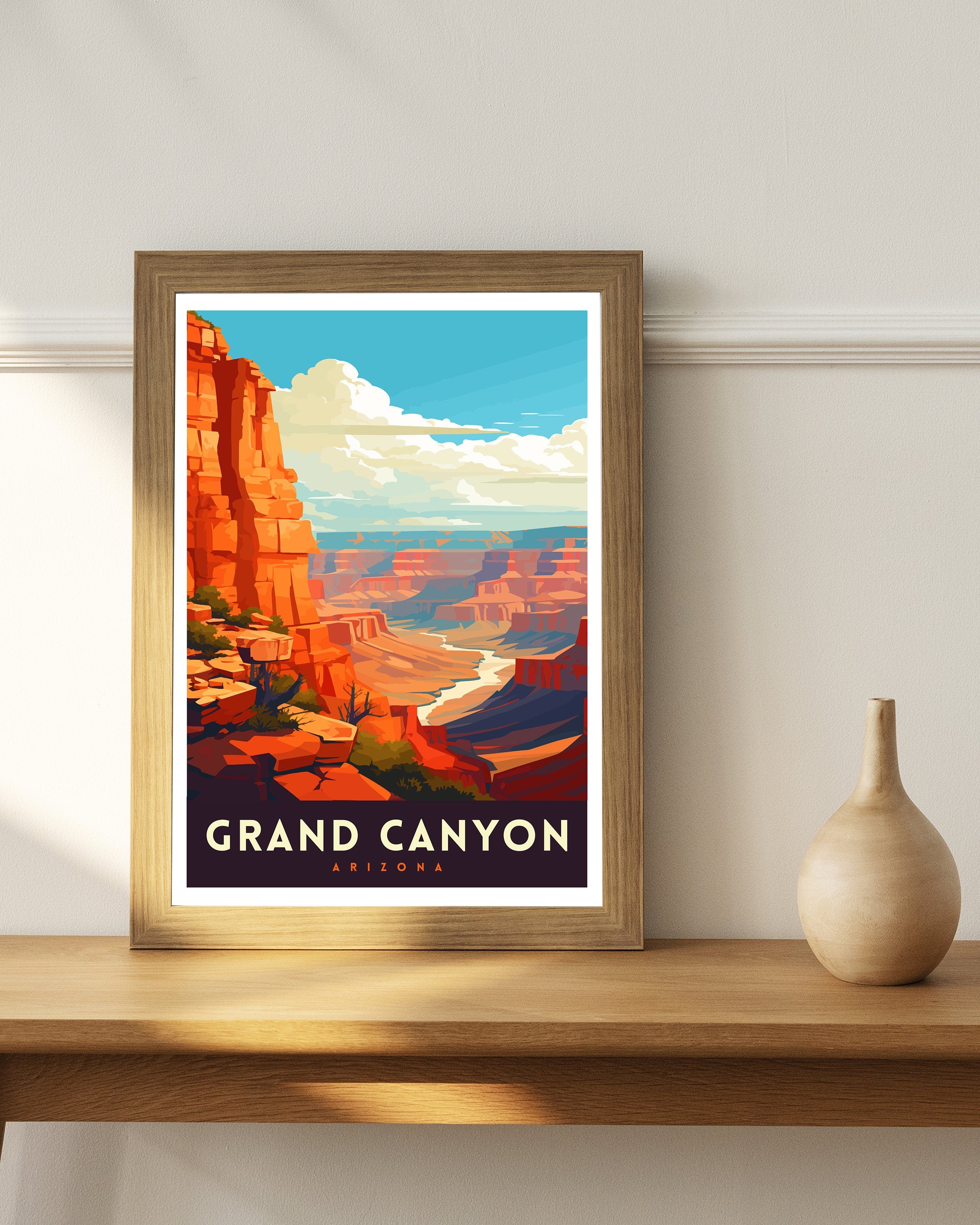 Grand Canyon Travel Print | Grand Canyon | Grand Canyon Print | Grand Canyon Poster | Wall Art | National Park | Arizona Wall Art