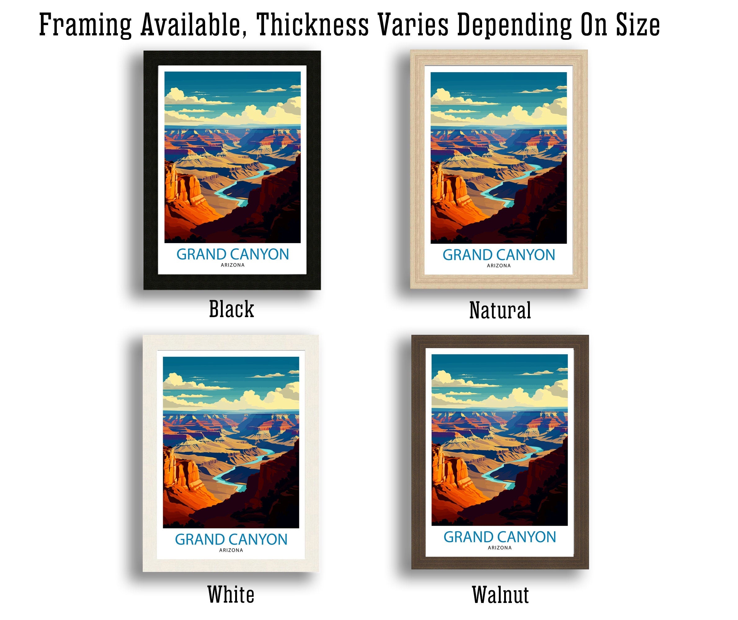 Grand Canyon Travel Print | Grand Canyon | Grand Canyon Print | Grand Canyon Poster | Wall Art | National Park | Arizona Wall Art