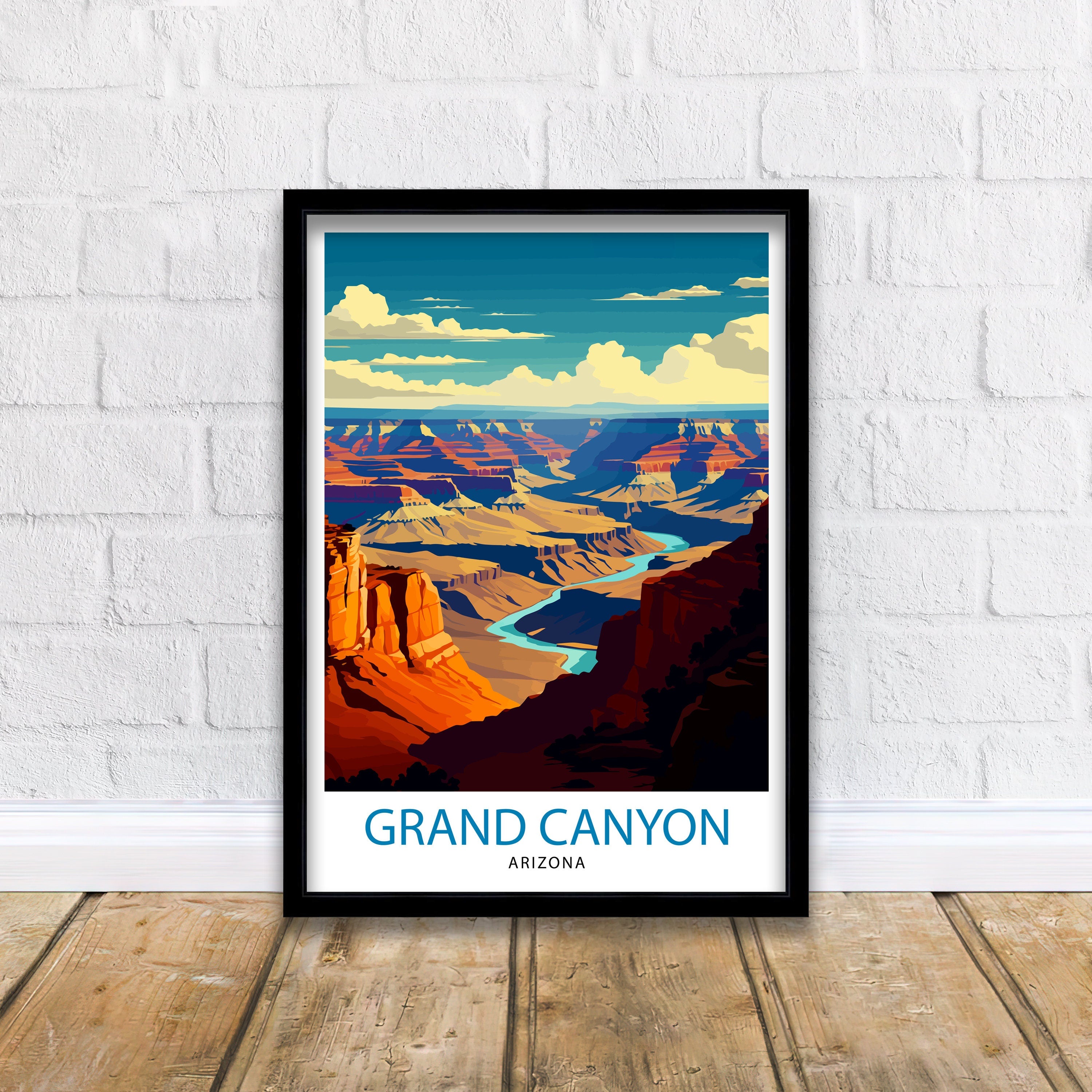 Grand Canyon Travel Print | Grand Canyon | Grand Canyon Print | Grand Canyon Poster | Wall Art | National Park | Arizona Wall Art