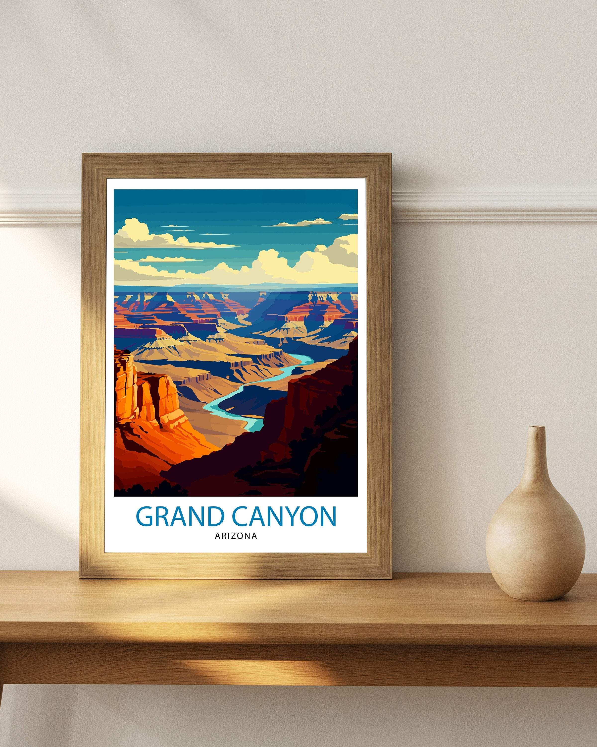 Grand Canyon Travel Print | Grand Canyon | Grand Canyon Print | Grand Canyon Poster | Wall Art | National Park | Arizona Wall Art