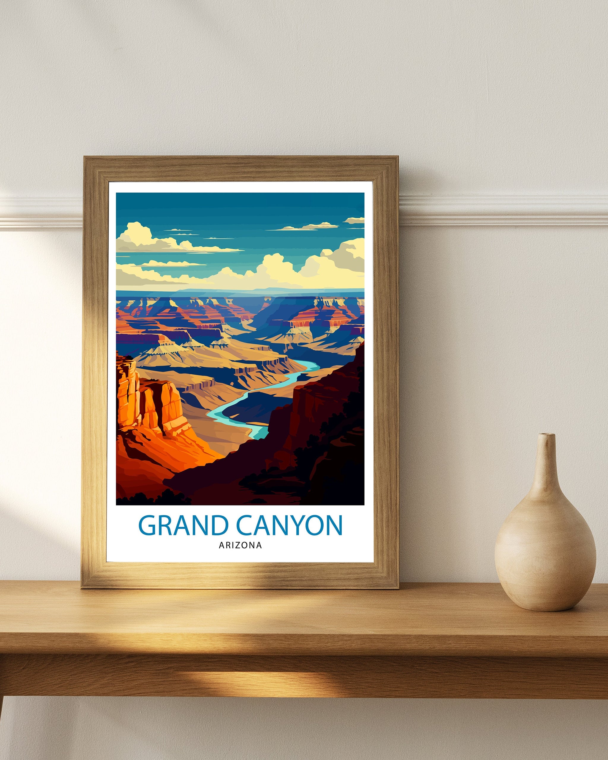 Grand Canyon Travel Print | Grand Canyon | Grand Canyon Print | Grand Canyon Poster | Wall Art | National Park | Arizona Wall Art