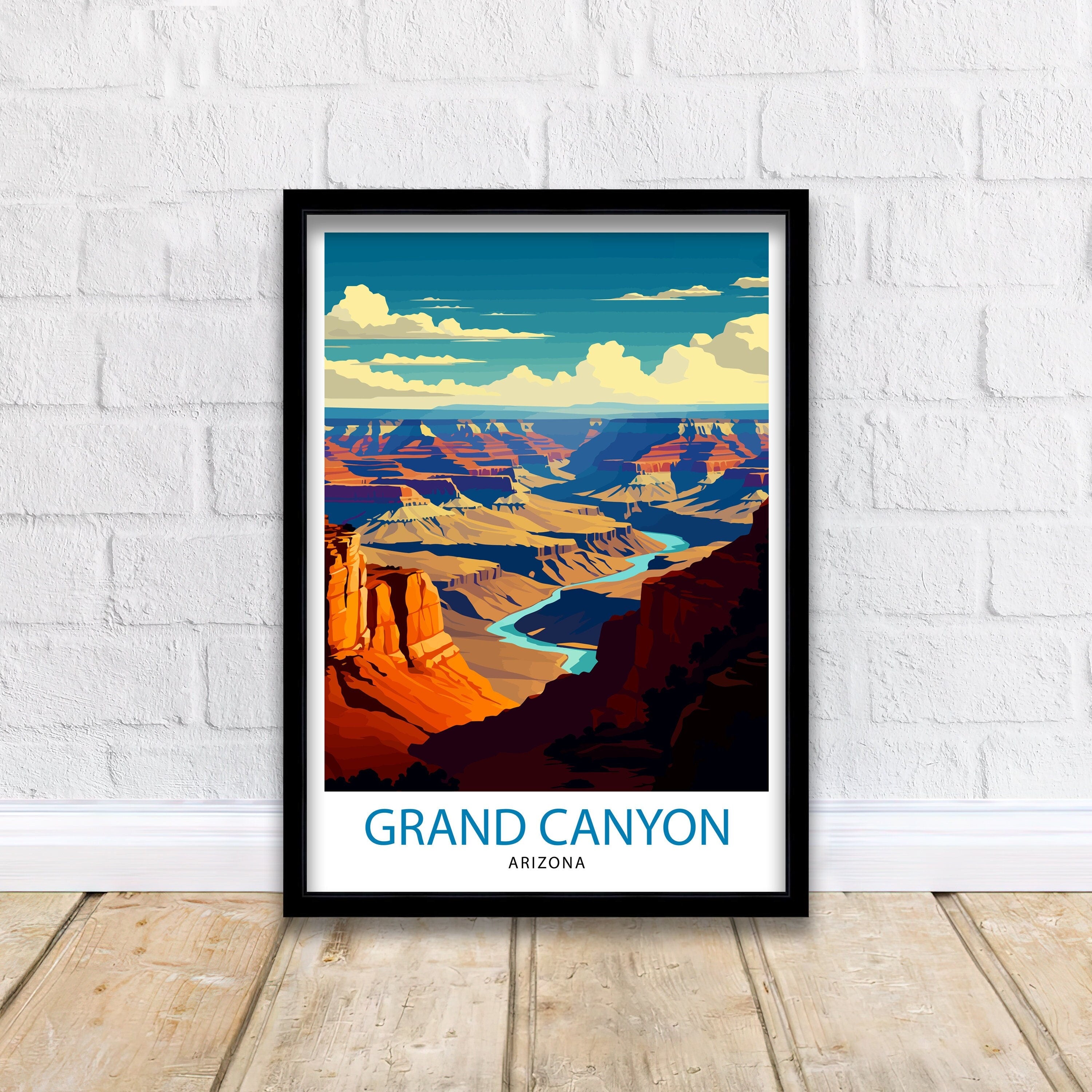 Grand Canyon Travel Print | Grand Canyon | Grand Canyon Print | Grand Canyon Poster | Wall Art | National Park | Arizona Wall Art