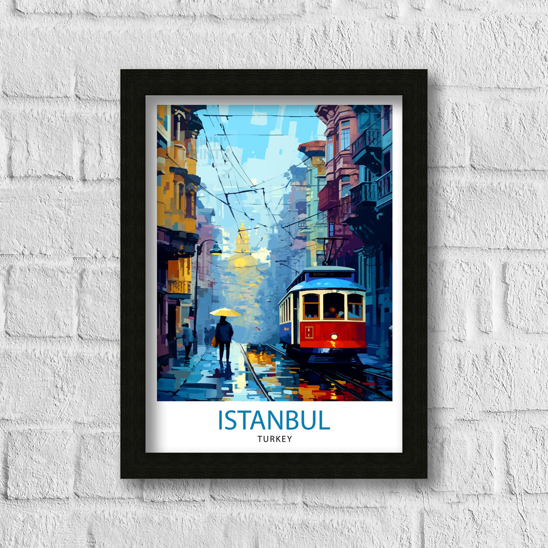 Istanbul Turkey Travel Poster Istanbul Wall Art Turkey Illustration Istanbul Travel Poster Turkey Home Decor Gift for Travelers