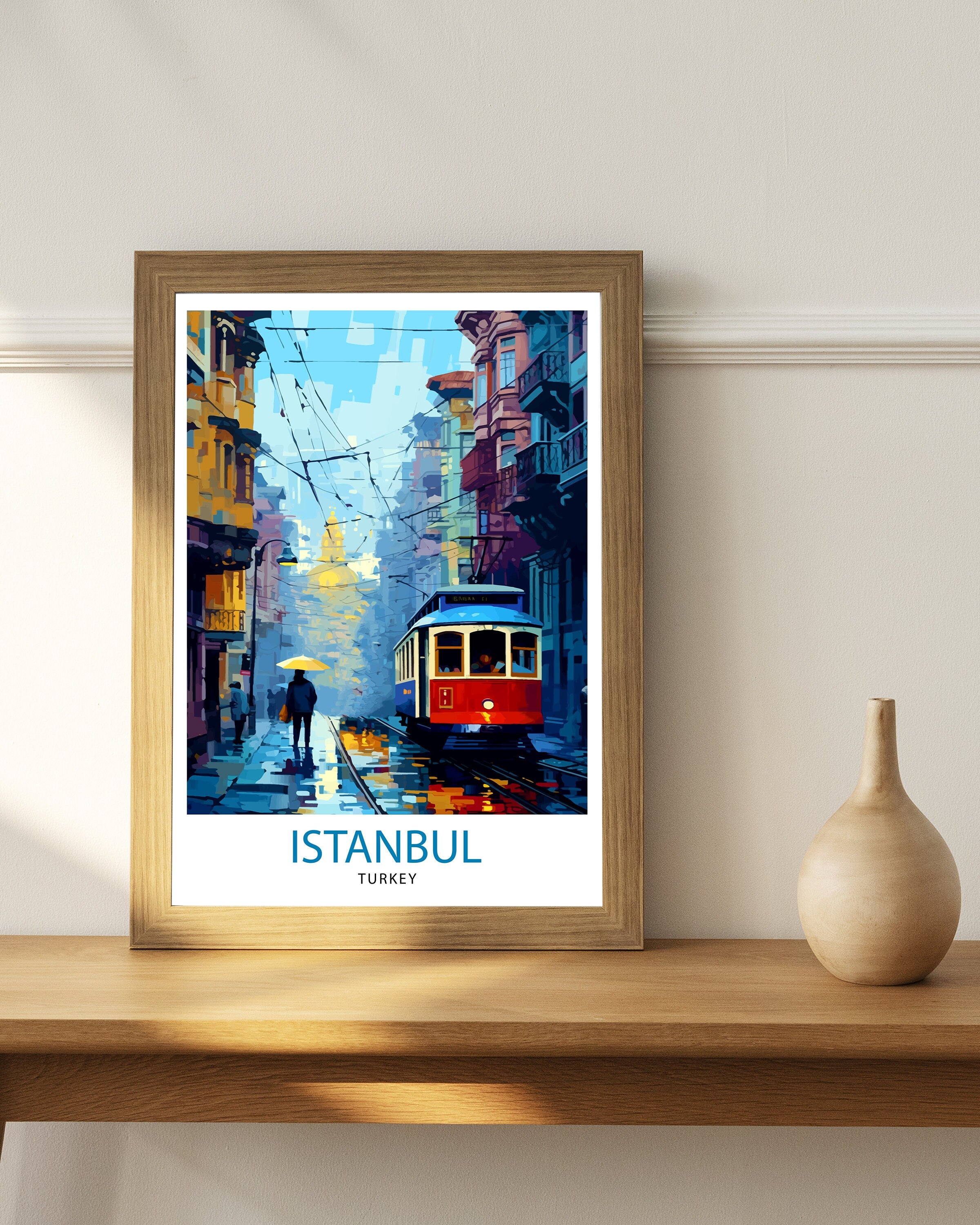 Istanbul Turkey Travel Print Istanbul Wall Art Turkey Illustration Istanbul Travel Poster Turkey Home Decor Gift for Travelers