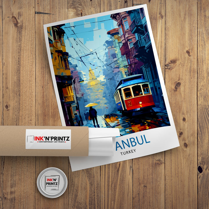 Istanbul Turkey Travel Poster Istanbul Wall Art Turkey Illustration Istanbul Travel Poster Turkey Home Decor Gift for Travelers