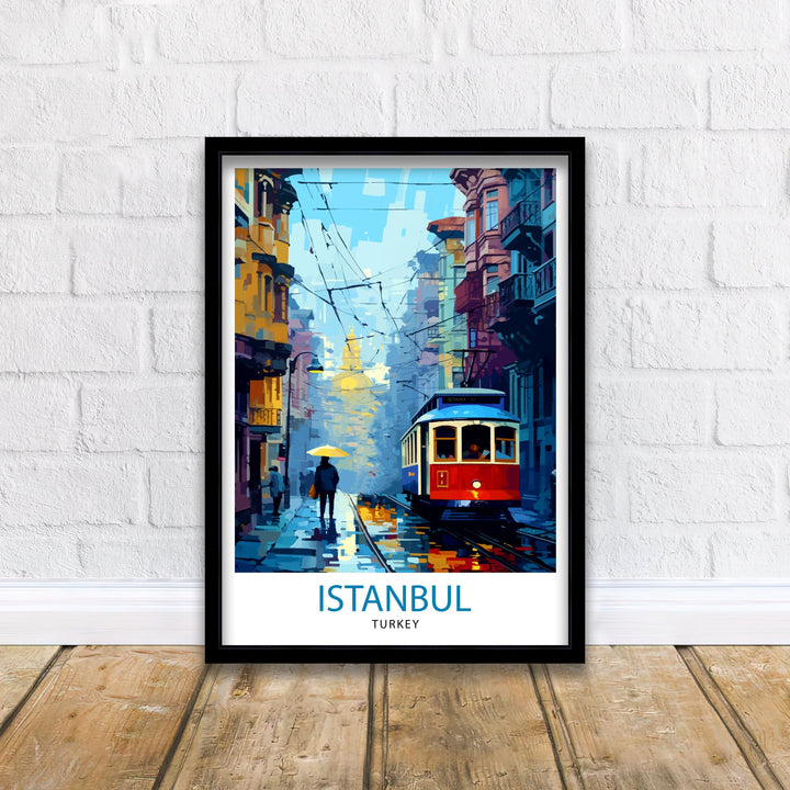 Istanbul Turkey Travel Poster Istanbul Wall Art Turkey Illustration Istanbul Travel Poster Turkey Home Decor Gift for Travelers