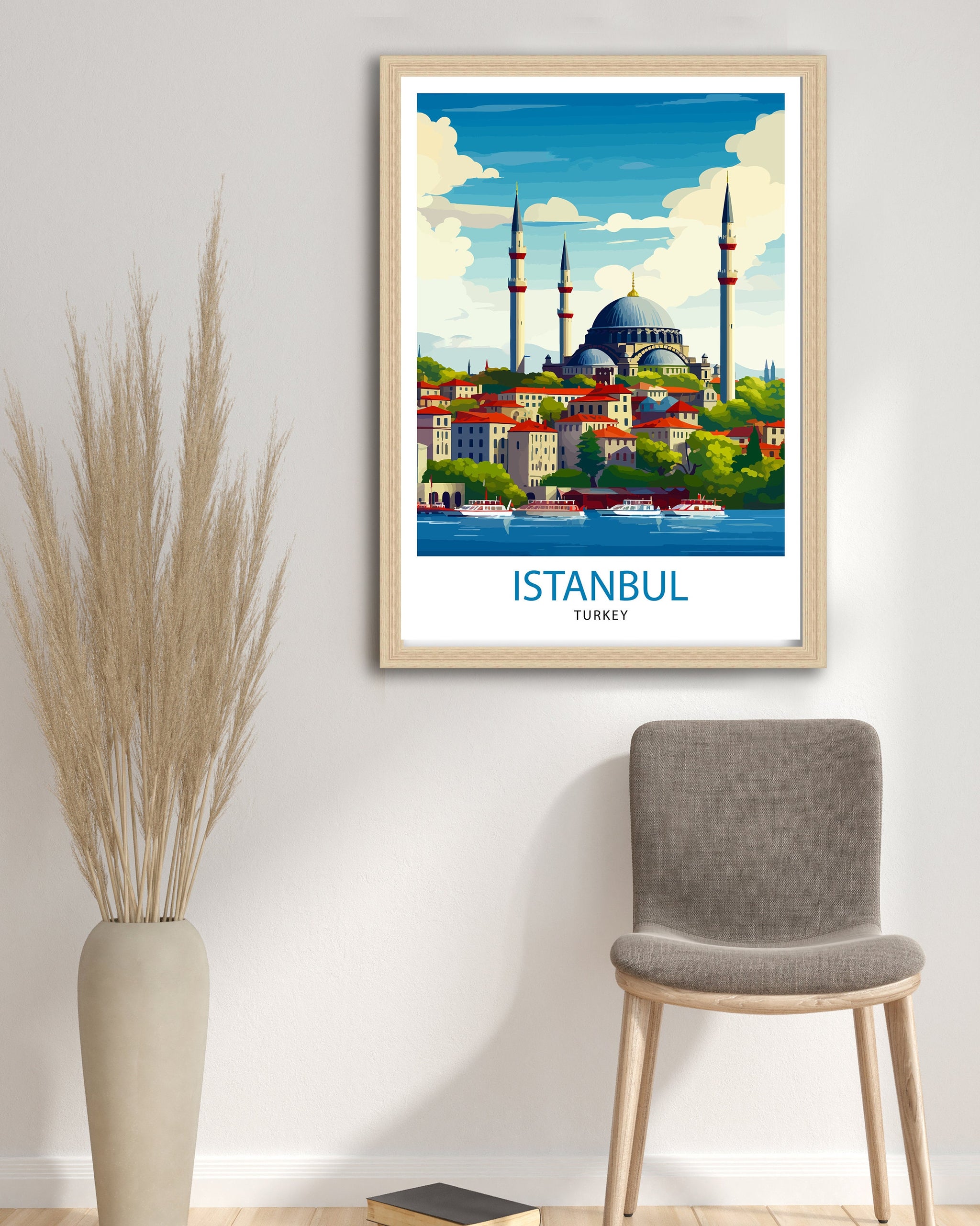 Istanbul Turkey Travel Print Istanbul Wall Art Turkey Illustration Istanbul Travel Poster Turkey Home Decor Gift for Travelers