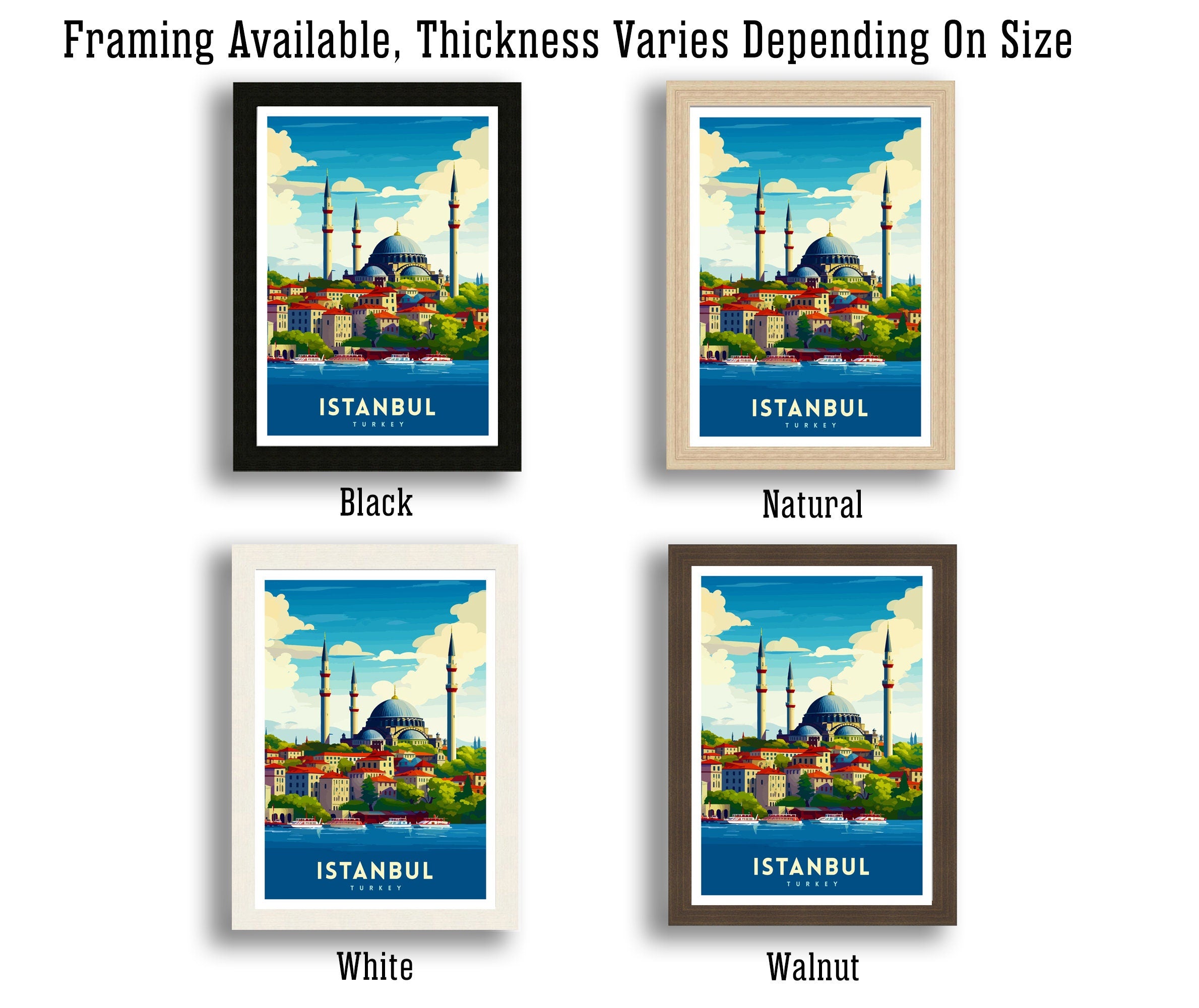 Istanbul Turkey Travel Print Istanbul Wall Art Turkey Illustration Istanbul Travel Poster Turkey Home Decor Gift for Travelers