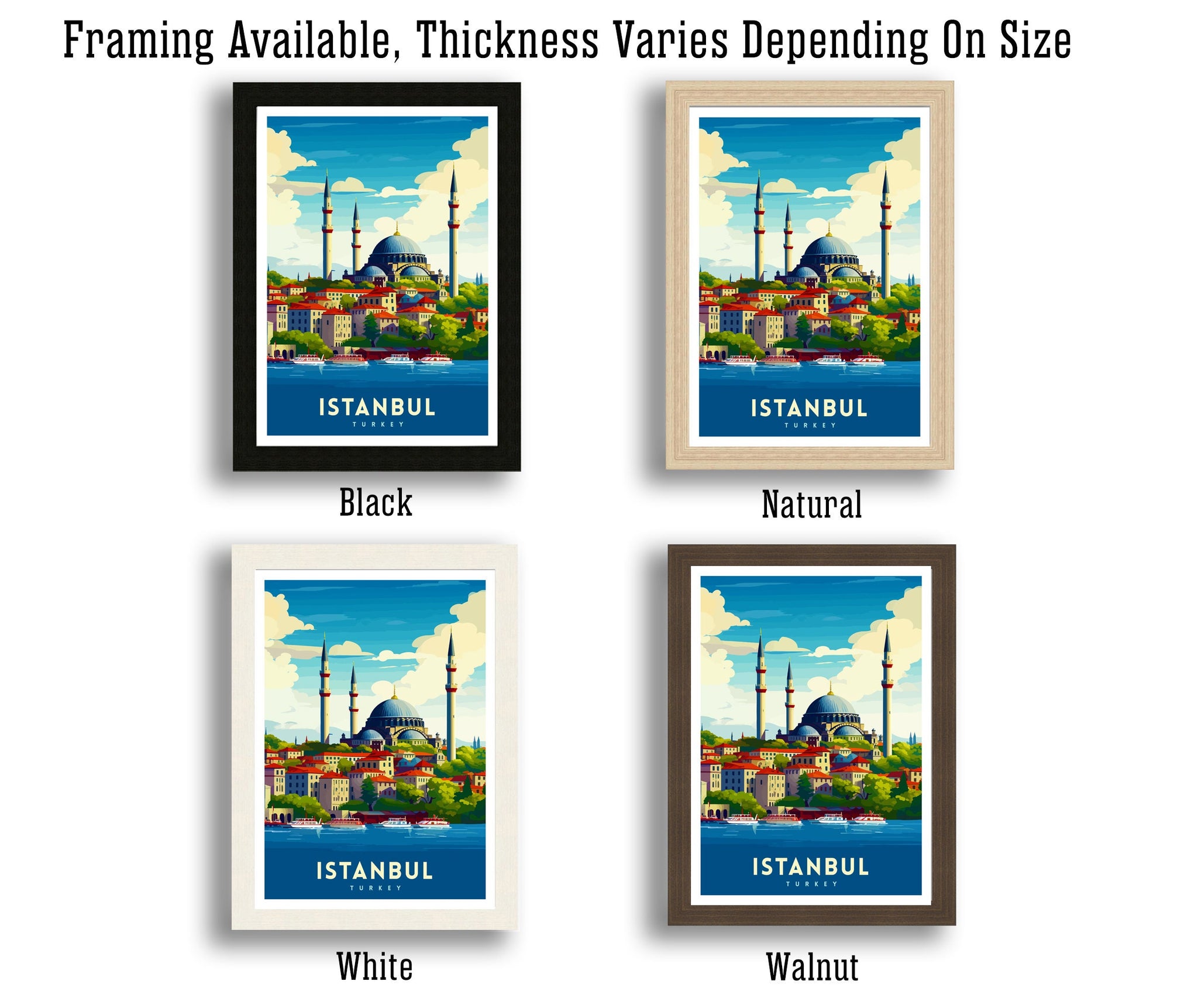 Istanbul Turkey Travel Print Istanbul Wall Art Turkey Illustration Istanbul Travel Poster Turkey Home Decor Gift for Travelers