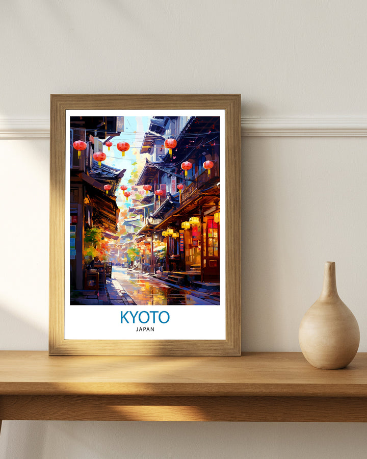 Kyoto Japan Travel Poster Kyoto