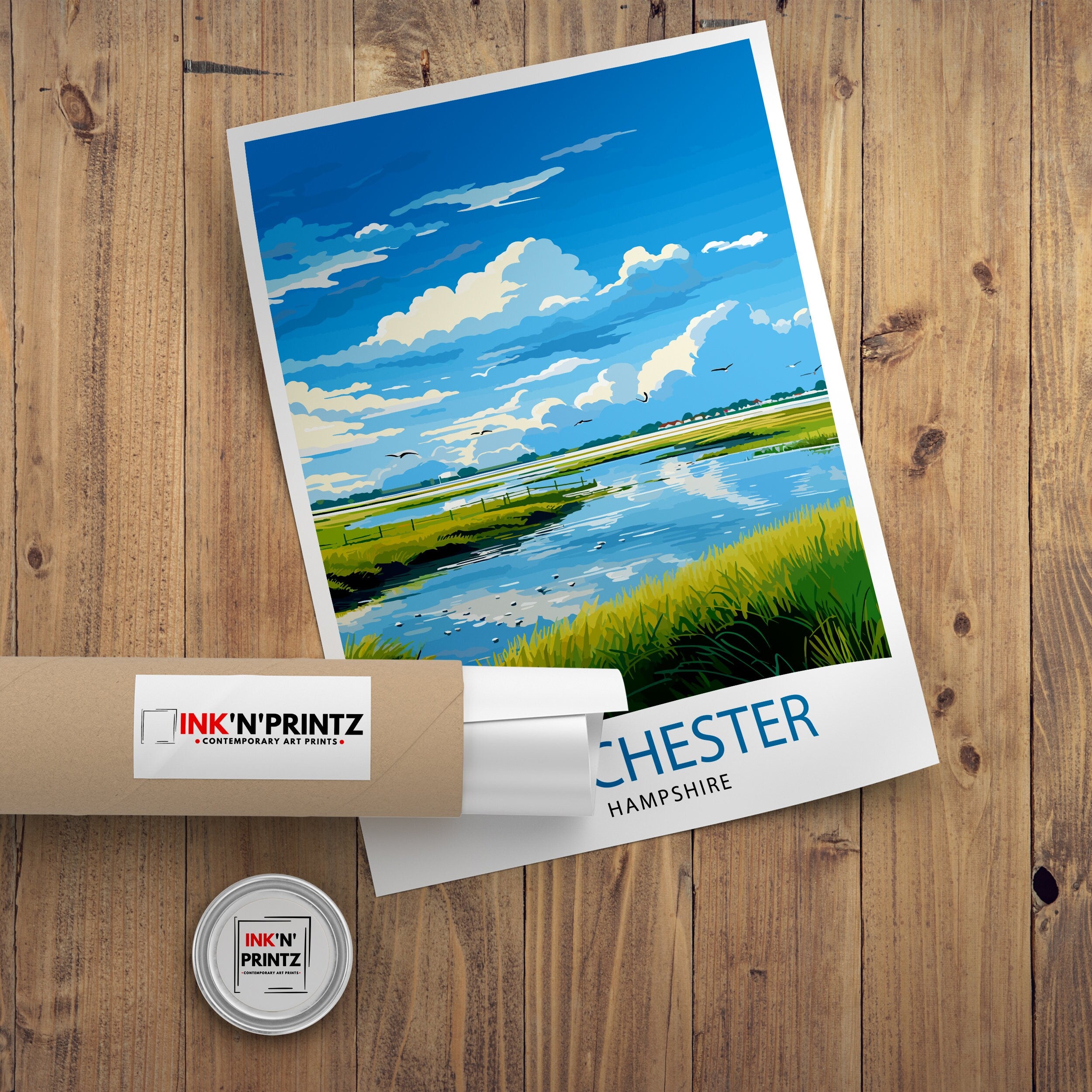 Chichester Harbour Travel Print Chichester Harbour Wall Decor Chichester Harbour Poster Coastal Travel Prints Chichester Harbour Art Print