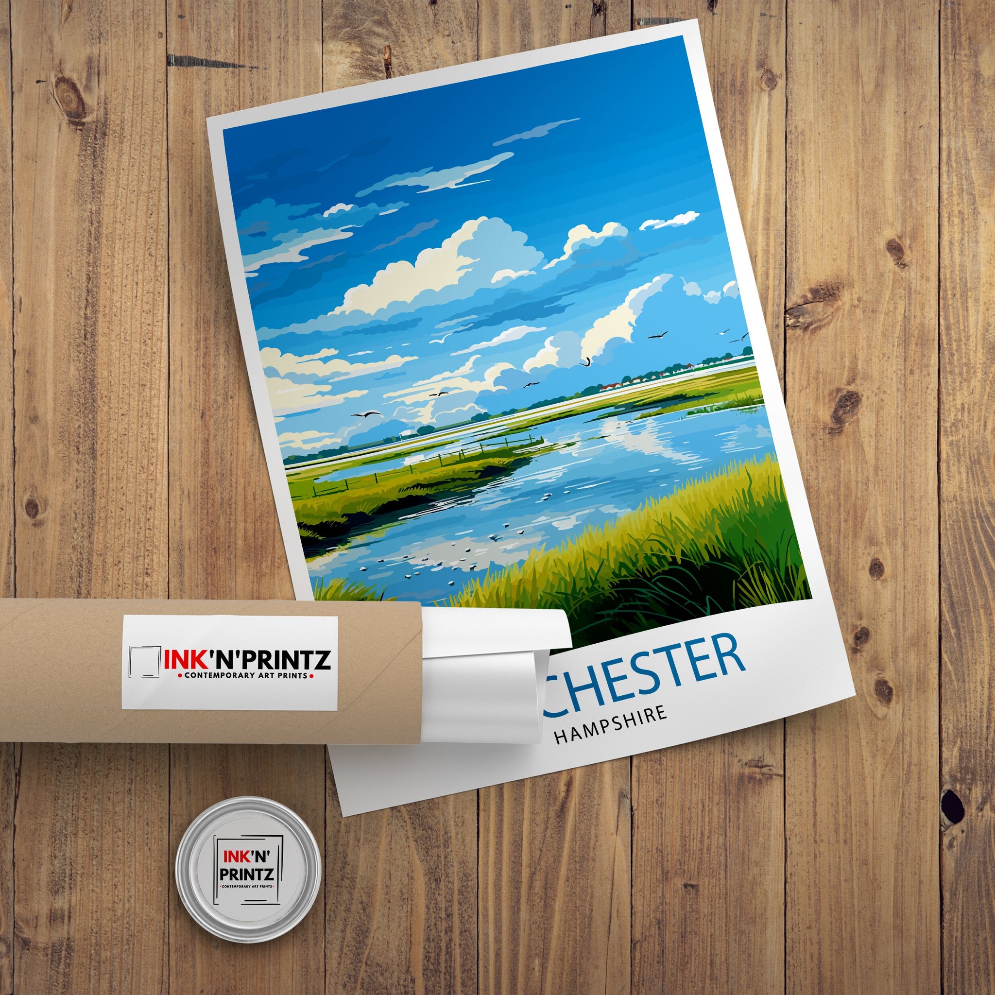 Chichester Harbour Travel Print Chichester Harbour Wall Decor Chichester Harbour Poster Coastal Travel Prints Chichester Harbour Art Print