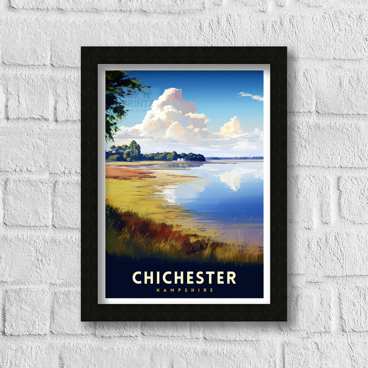 Chichester Harbour Travel Print Chichester Harbour Wall Decor Chichester Harbour Poster Coastal Travel Prints Chichester Harbour Art Print