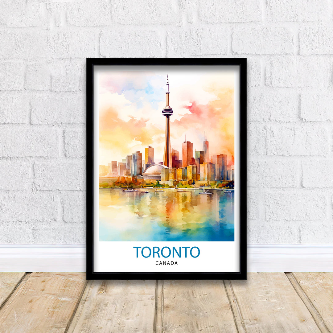 Toronto Canada Travel Print Toronto Wall Art Canada Illustration Travel Poster Gift for Toronto Lover Canada Home Decor