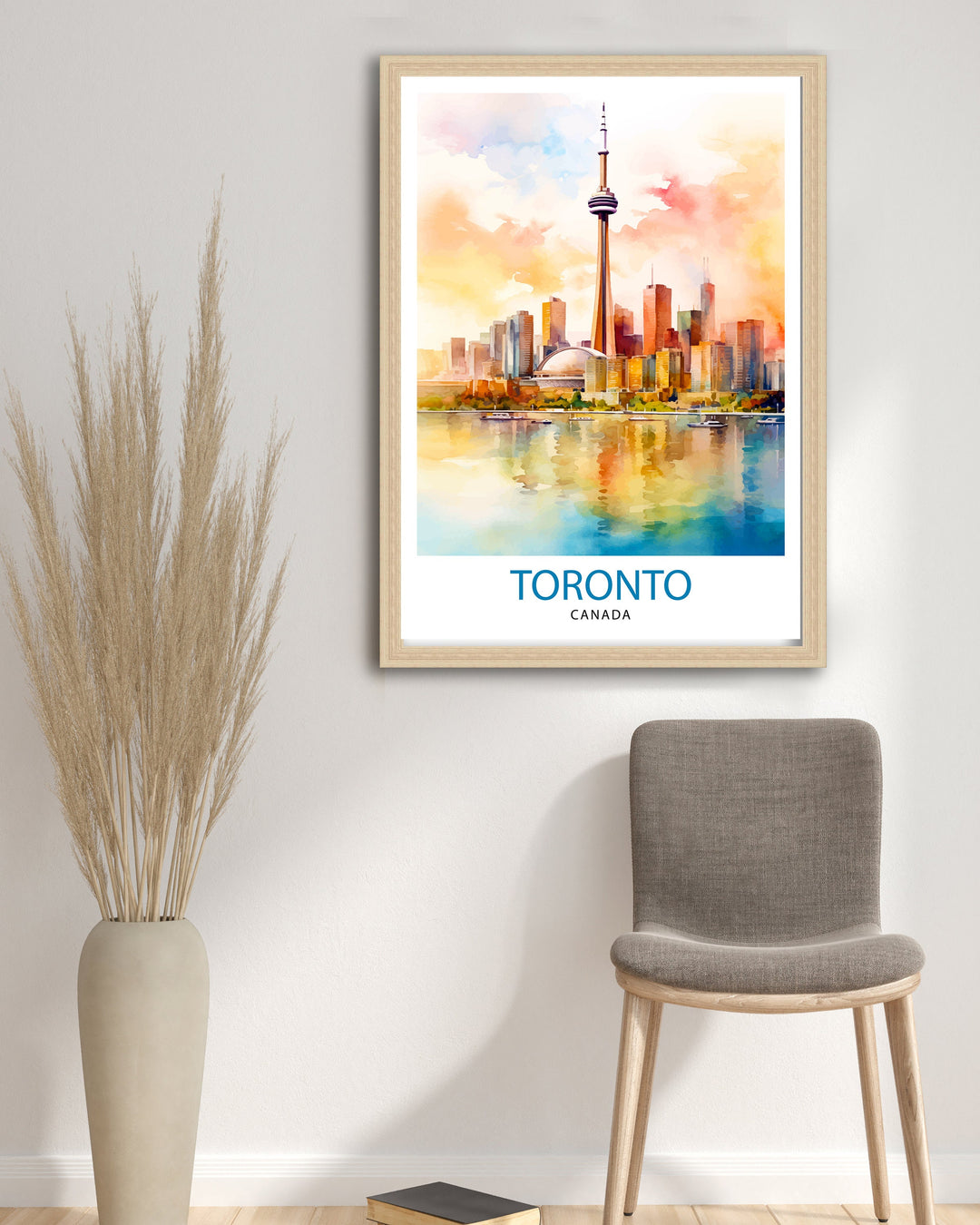 Toronto Canada Travel Print Toronto Wall Art Canada Illustration Travel Poster Gift for Toronto Lover Canada Home Decor