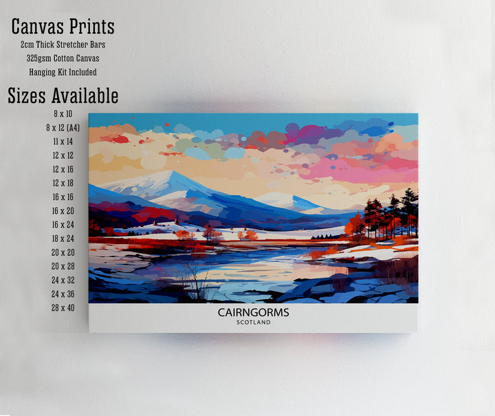 Cairngorms National Park Travel Print National Park Scotland Cairngorms Print Travel Poster Scottish Highlands Cairngorms Poster
