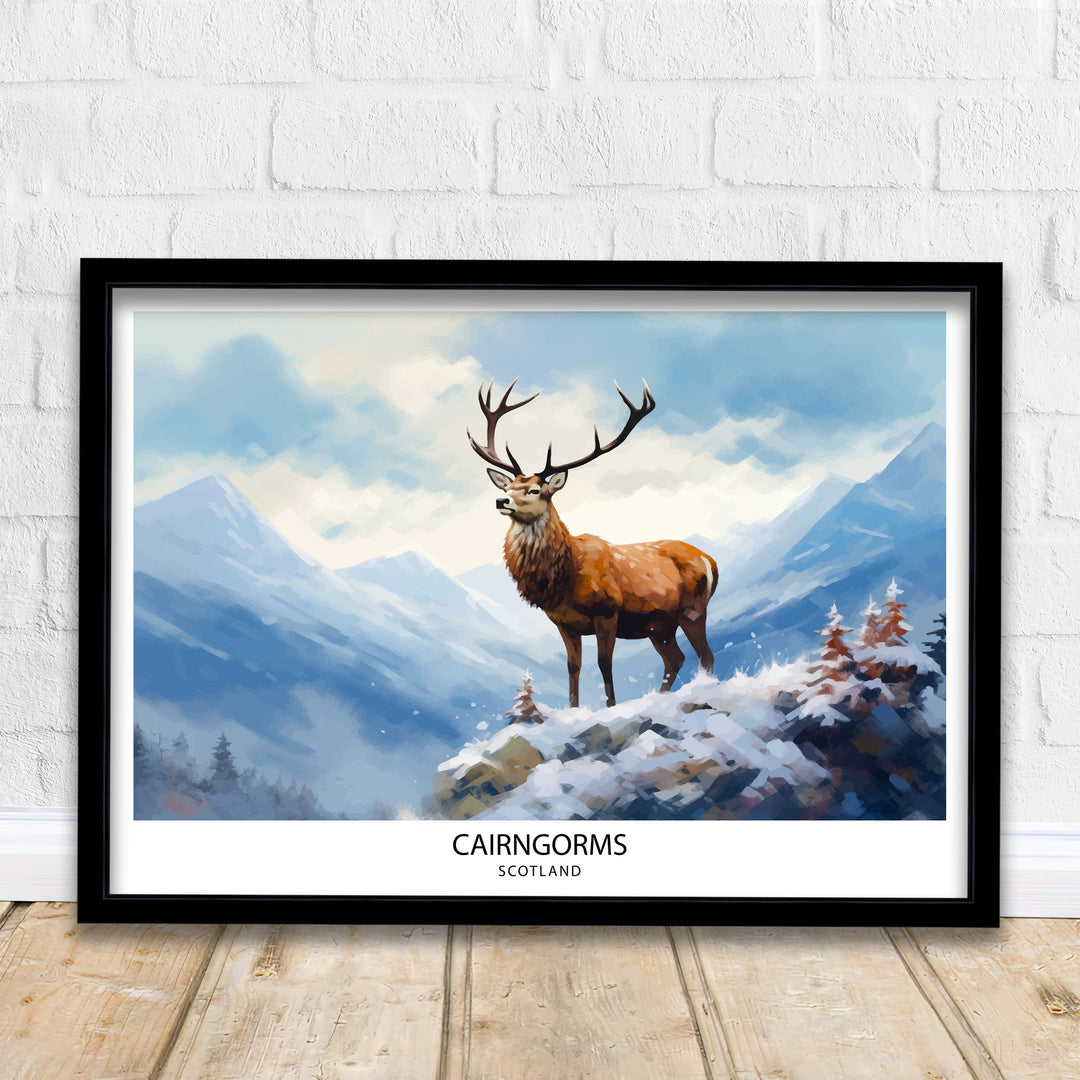 Cairngorms National Park Travel Print National Park Scotland Cairngorms Print Travel Poster Scottish Highlands Cairngorms Poster