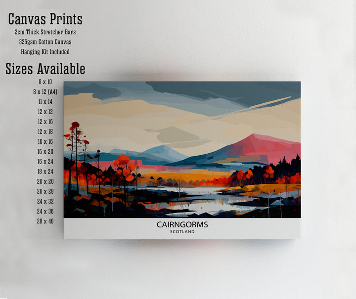 Cairngorms National Park Travel Print National Park Scotland Cairngorms Print Travel Poster Scottish Highlands Cairngorms Poster