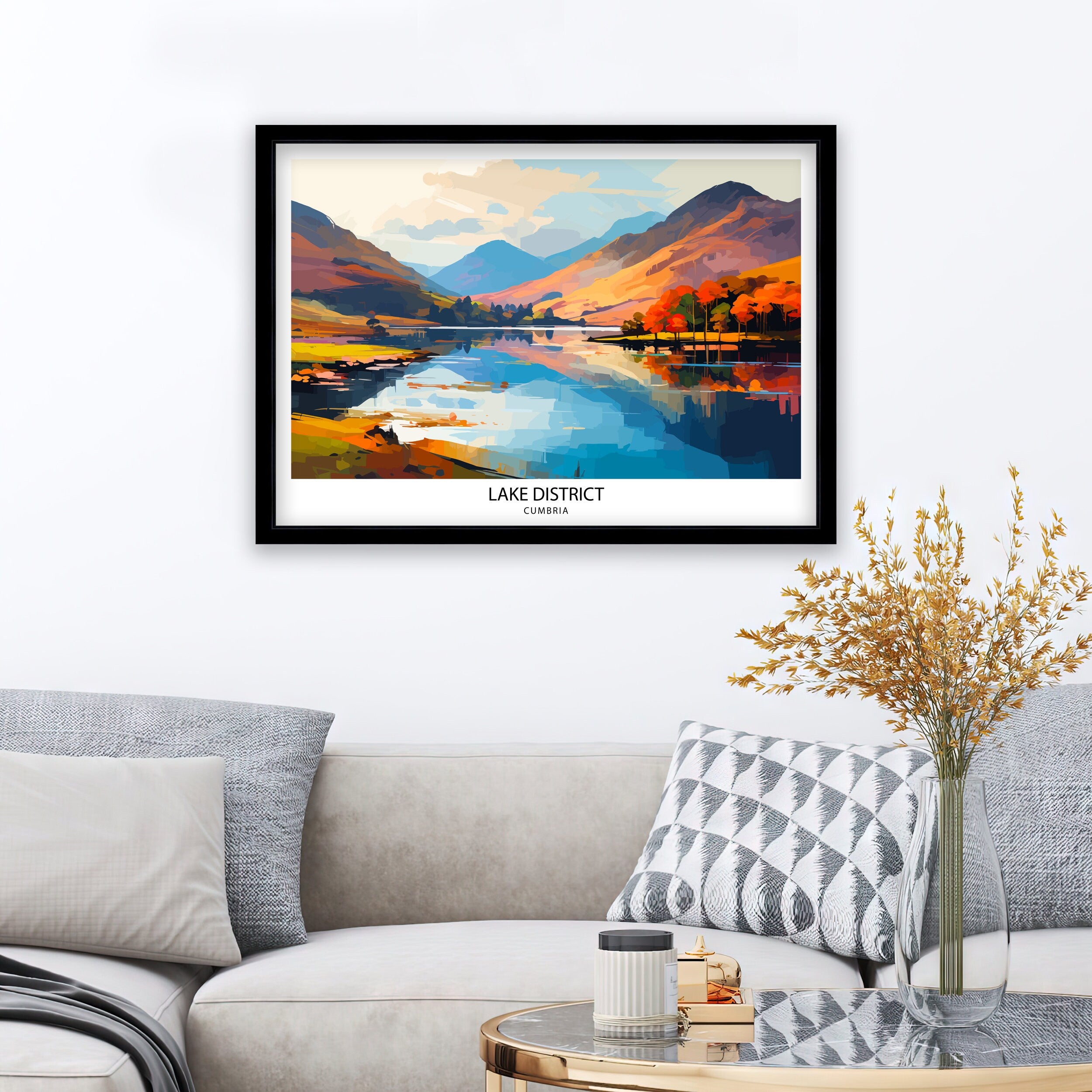 Lake District Travel Print | Lake District Print | Lake District Art | Lake District Poster | The Lake District | Travel Print