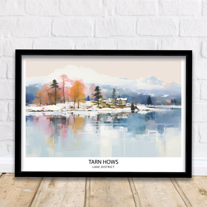 Tarn Hows Lake District Travel Poster Lake District