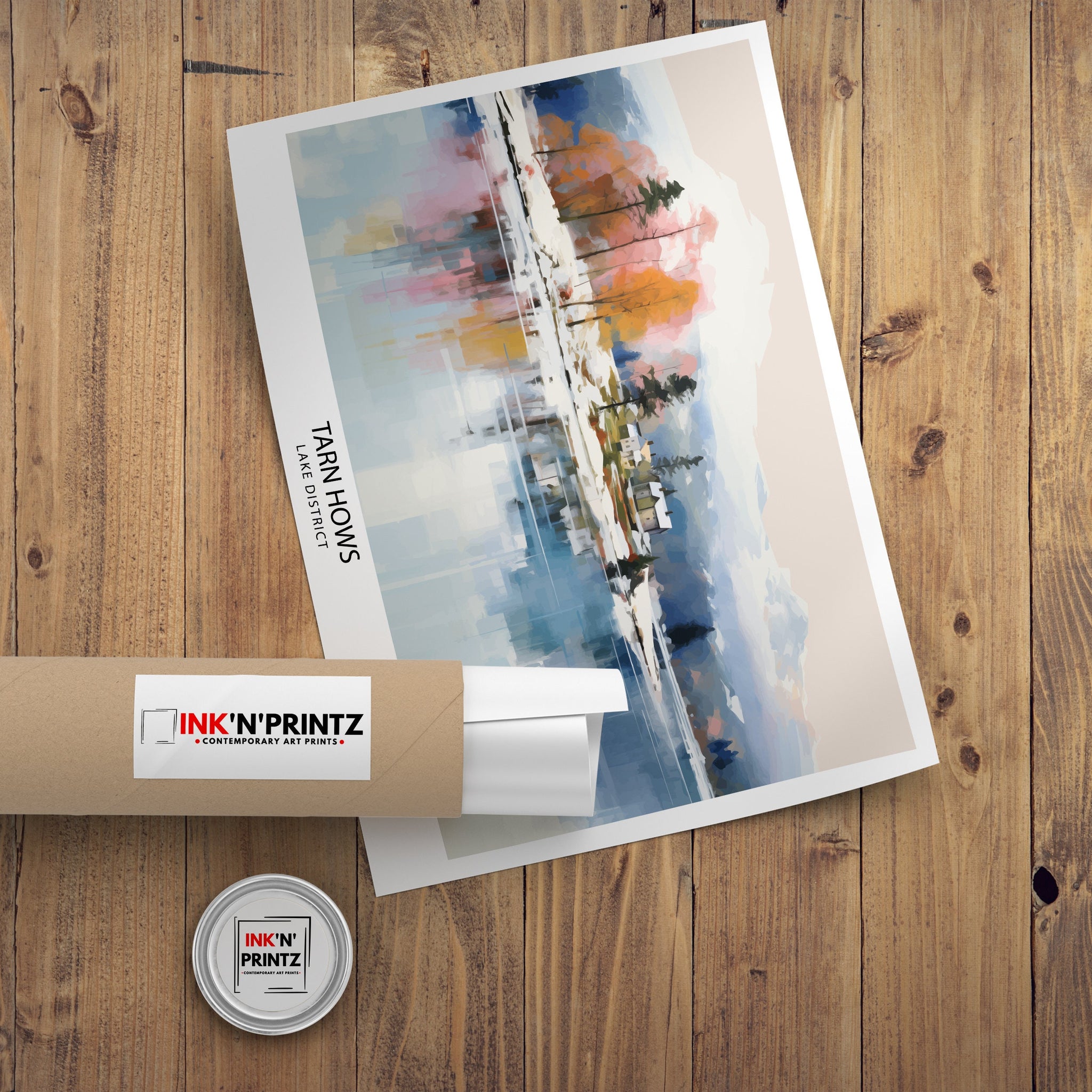 Tarn Hows Lake District Travel Poster Lake District