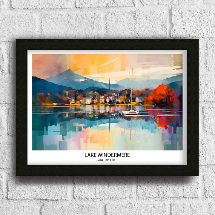 Lake Windermere Travel Poster