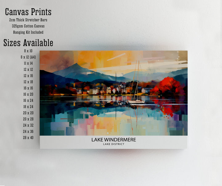 Lake Windermere Travel Poster