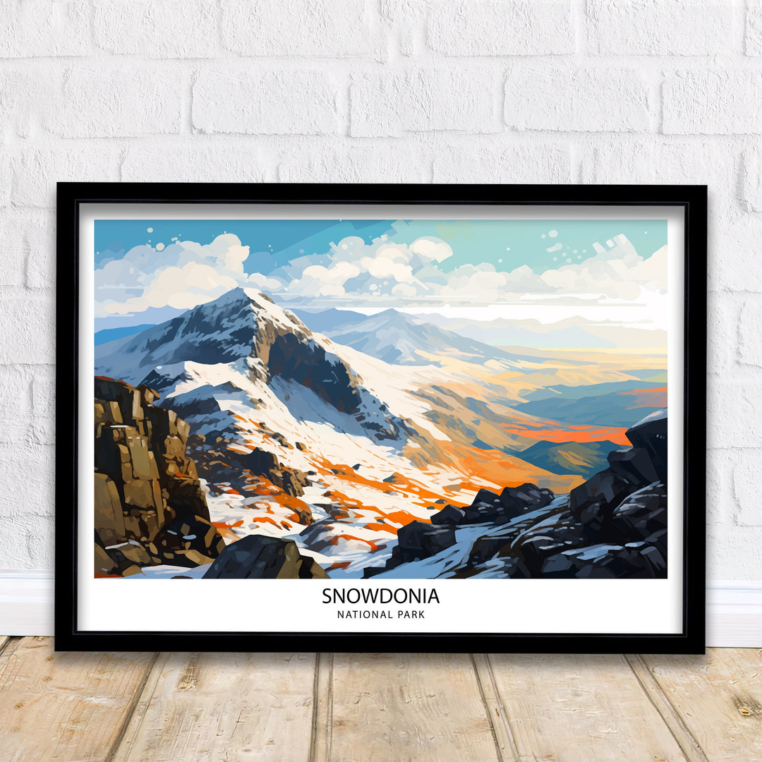 Snowdonia Travel Poster