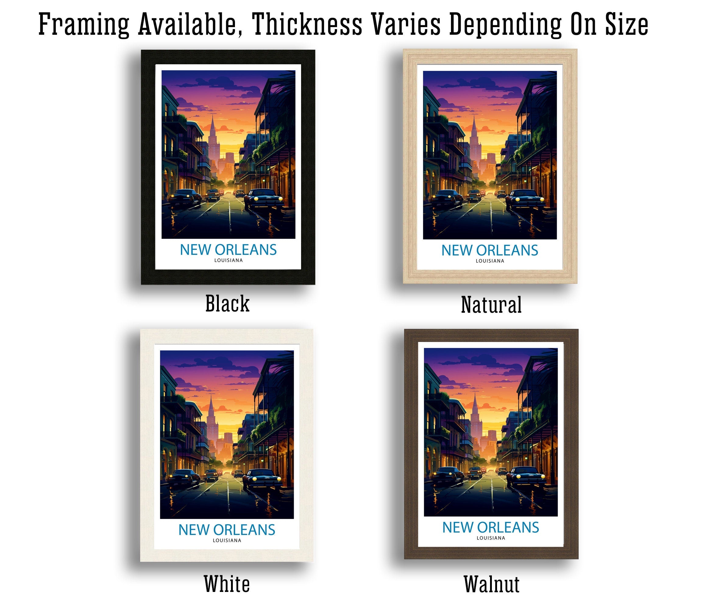 New Orleans Travel Print| New Orleans Wall Decor New Orleans Home Living Decor New Orleans Illustration Travel Poster Gift For New Orleans
