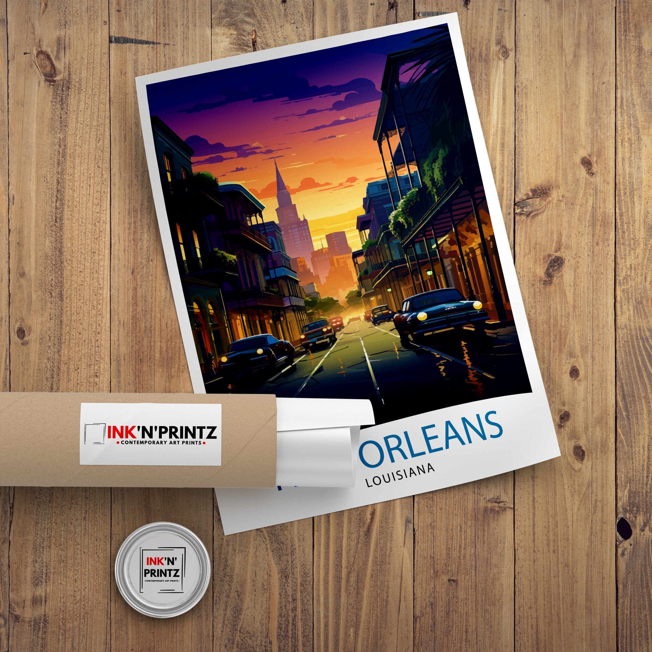 New Orleans Travel Print| New Orleans Wall Decor New Orleans Home Living Decor New Orleans Illustration Travel Poster Gift For New Orleans