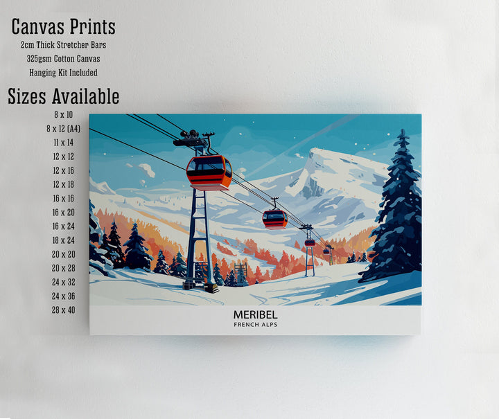 Meribel Travel Poster