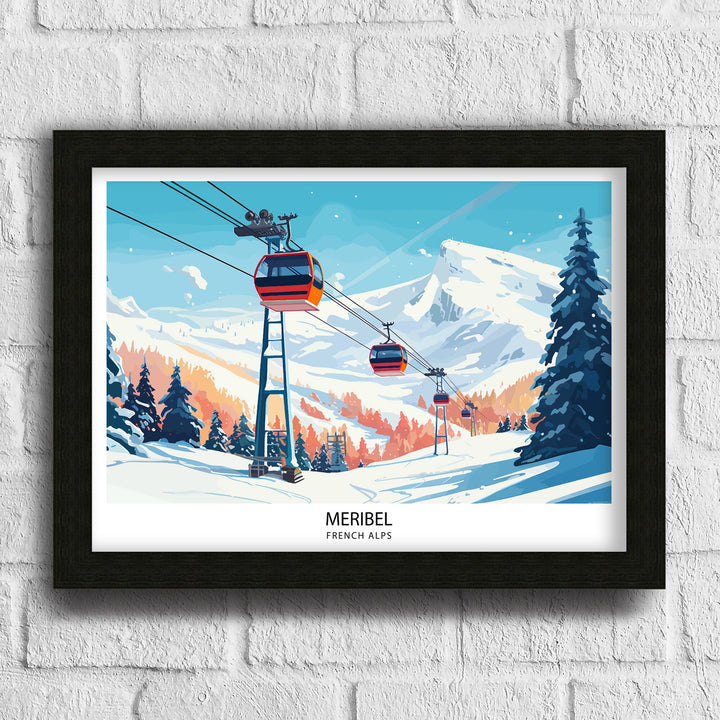 Meribel Travel Print