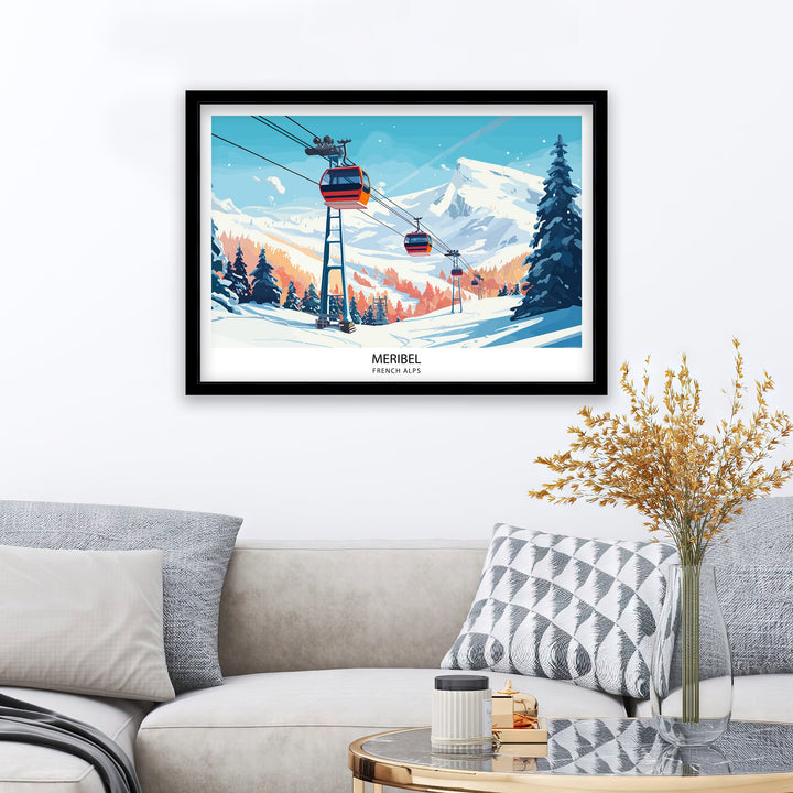 Meribel Travel Print