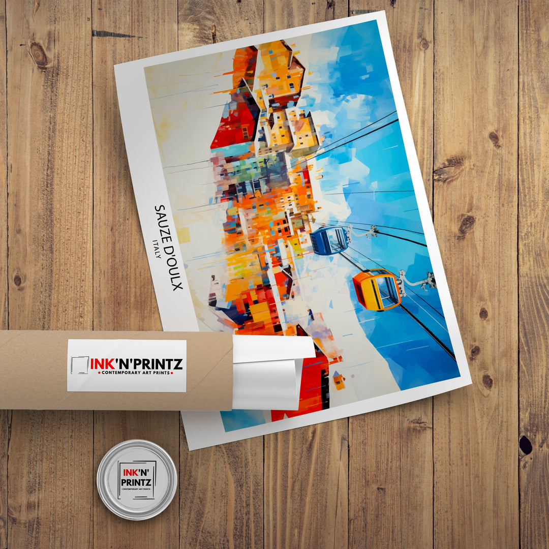 Sauze d'Oulx Italy Travel Print