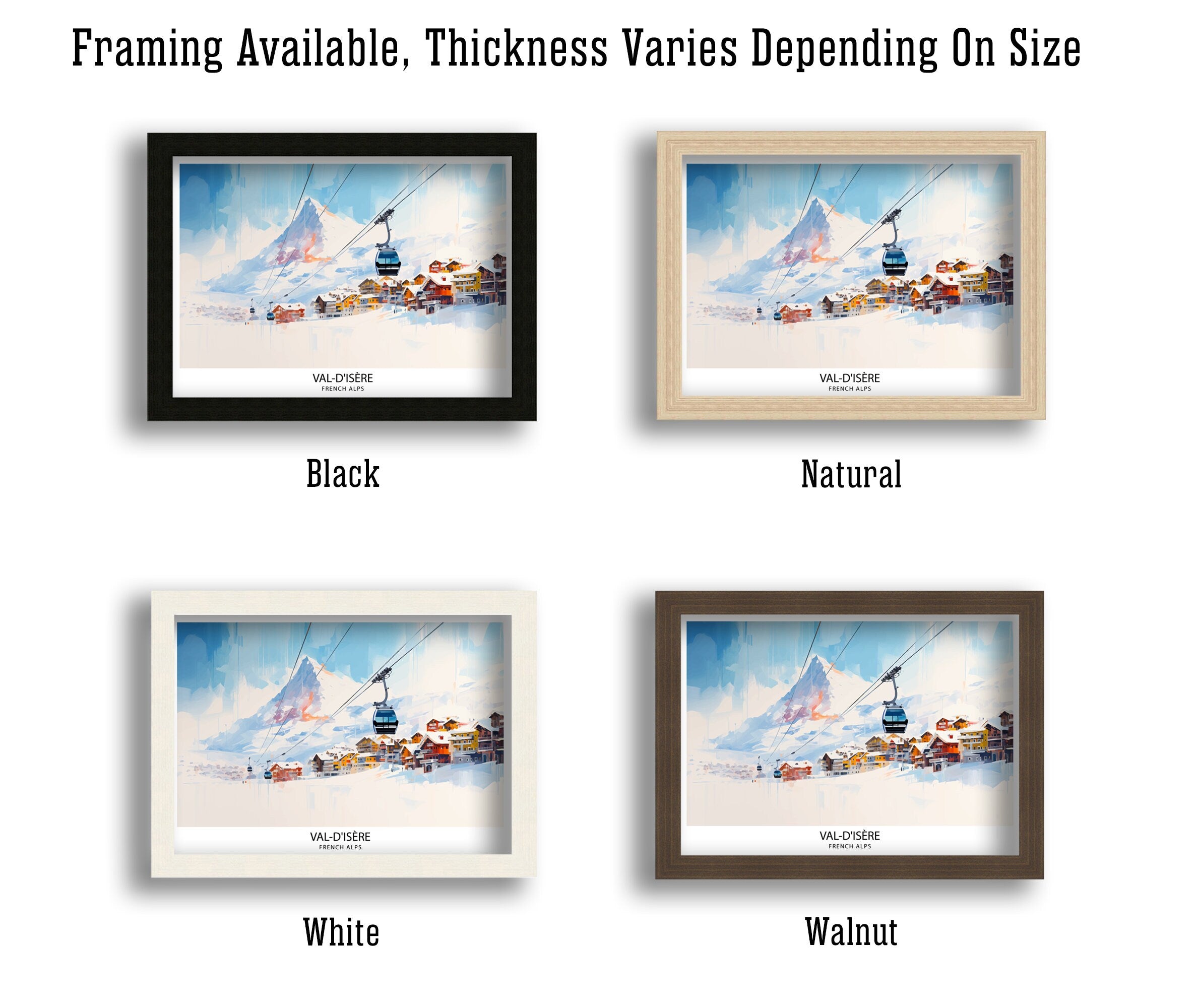 Val d'isere Travel Print | Ski Poster| Travel Poster| Ski Print| Val Di'sere Poster| French Alps| Skiing| Skiing Wall Art| Skiing Poster