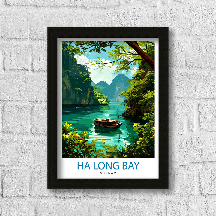 Ha Long Bay Vietnam Travel Poster Ha Long