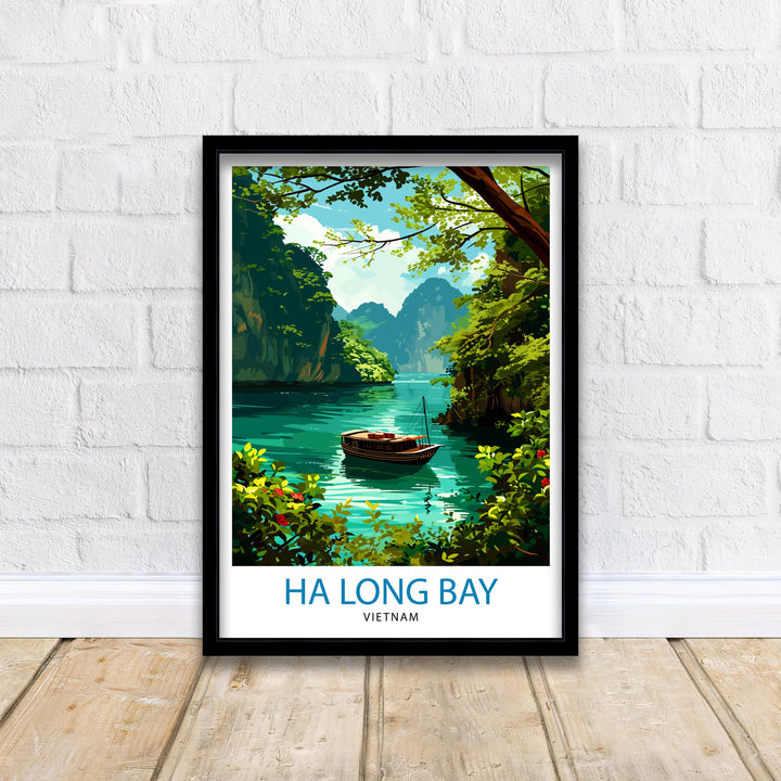 Ha Long Bay Vietnam Travel Poster Ha Long