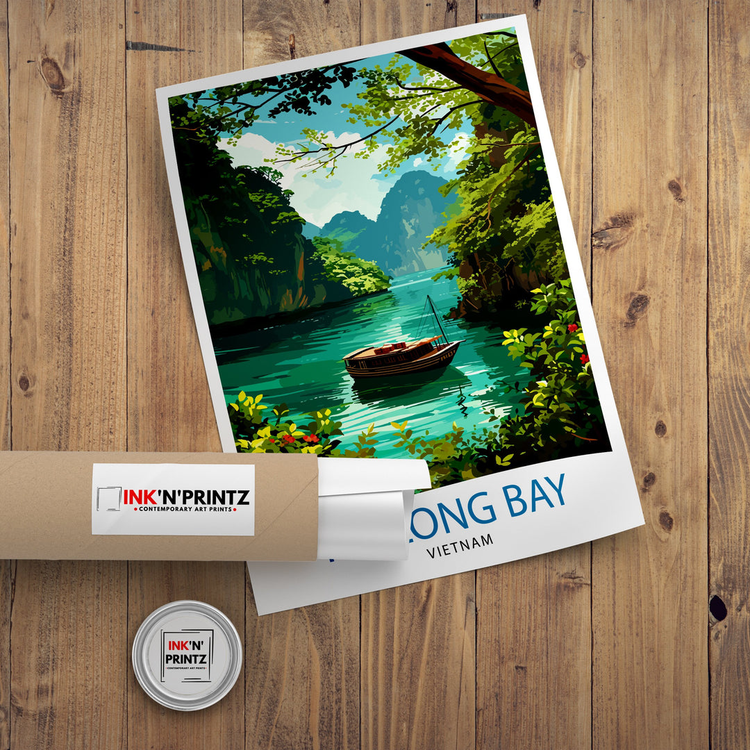 Ha Long Bay Vietnam Travel Poster Ha Long