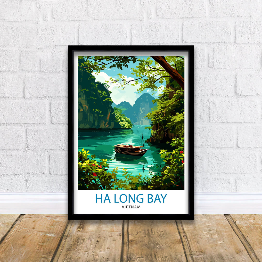 Ha Long Bay Vietnam Travel Poster Ha Long