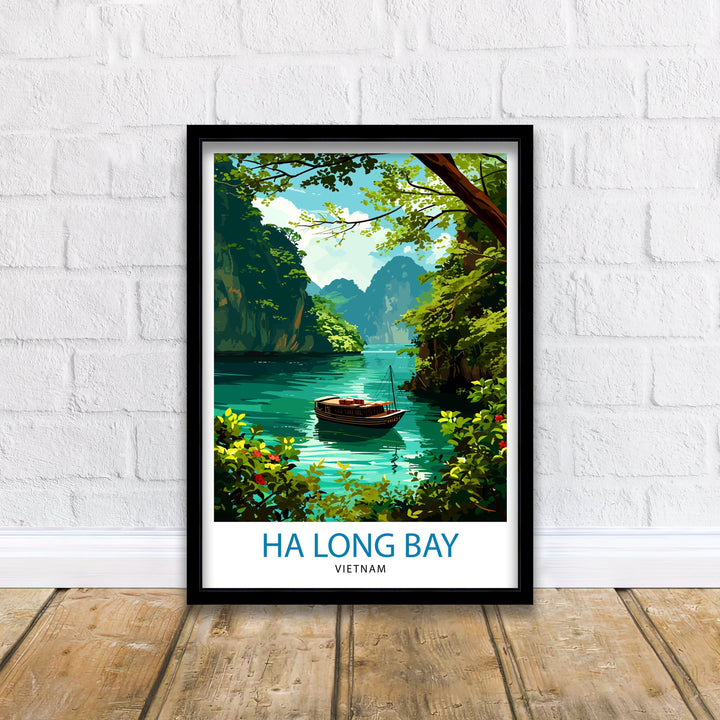 Ha Long Bay Vietnam Travel Poster Ha Long