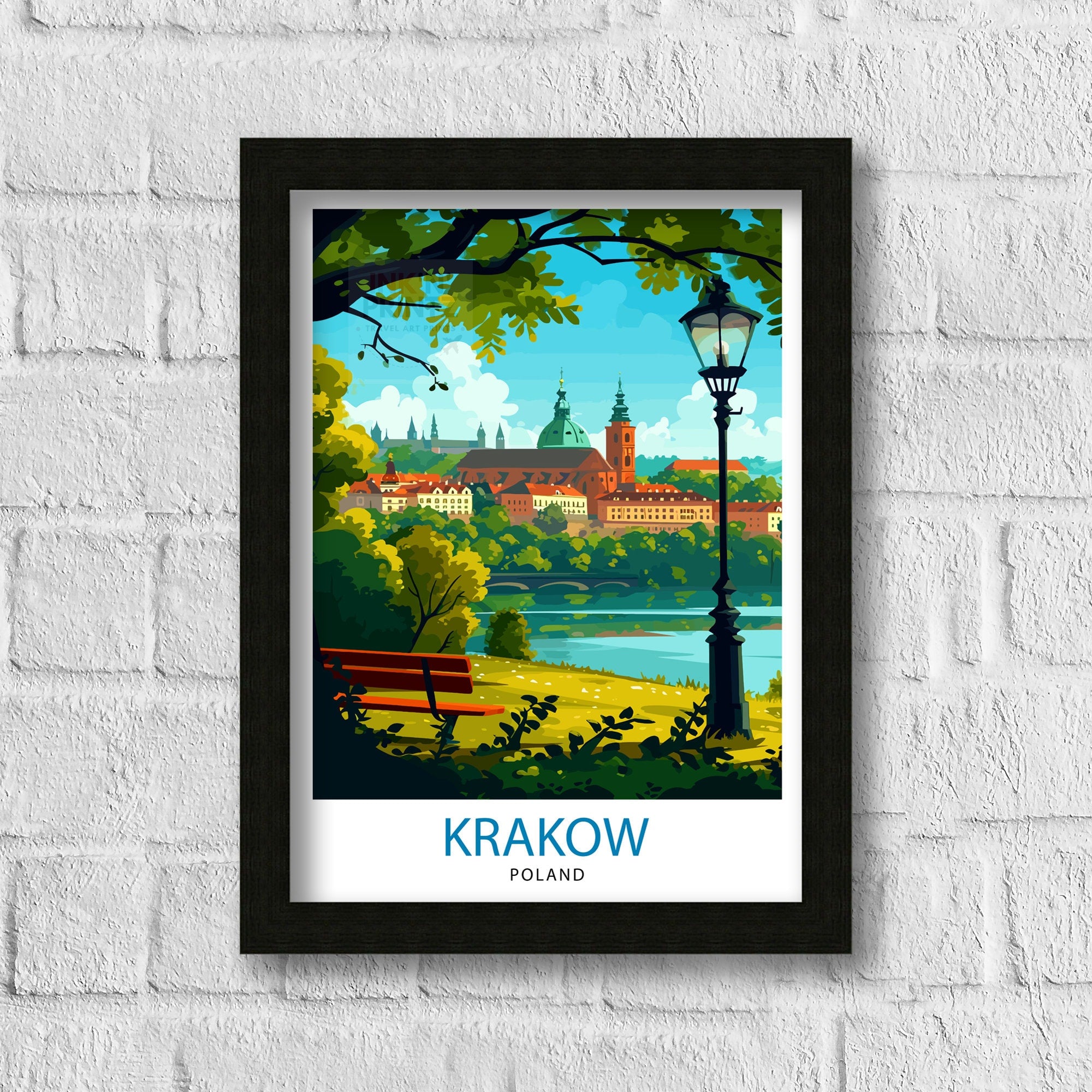 Krakow Poland Travel Print Krakow Wall Decor Krakow Poster Poland Travel Prints Krakow Art Print Krakow Illustration Krakow Wall Art