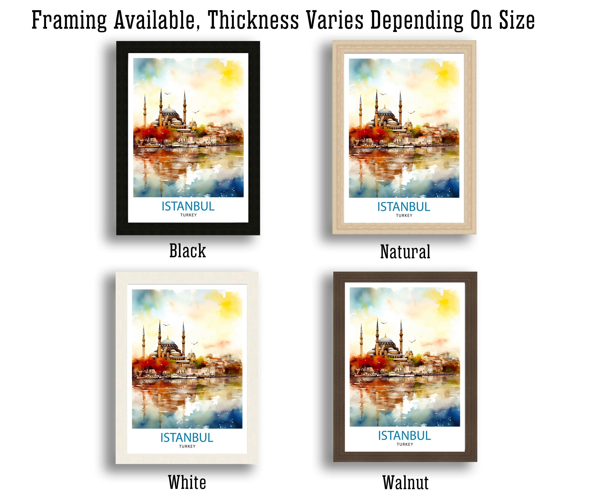 Istanbul Turkey Travel Print Istanbul Wall Art Turkey Illustration Istanbul Travel Poster Turkey Home Decor Gift for Travelers