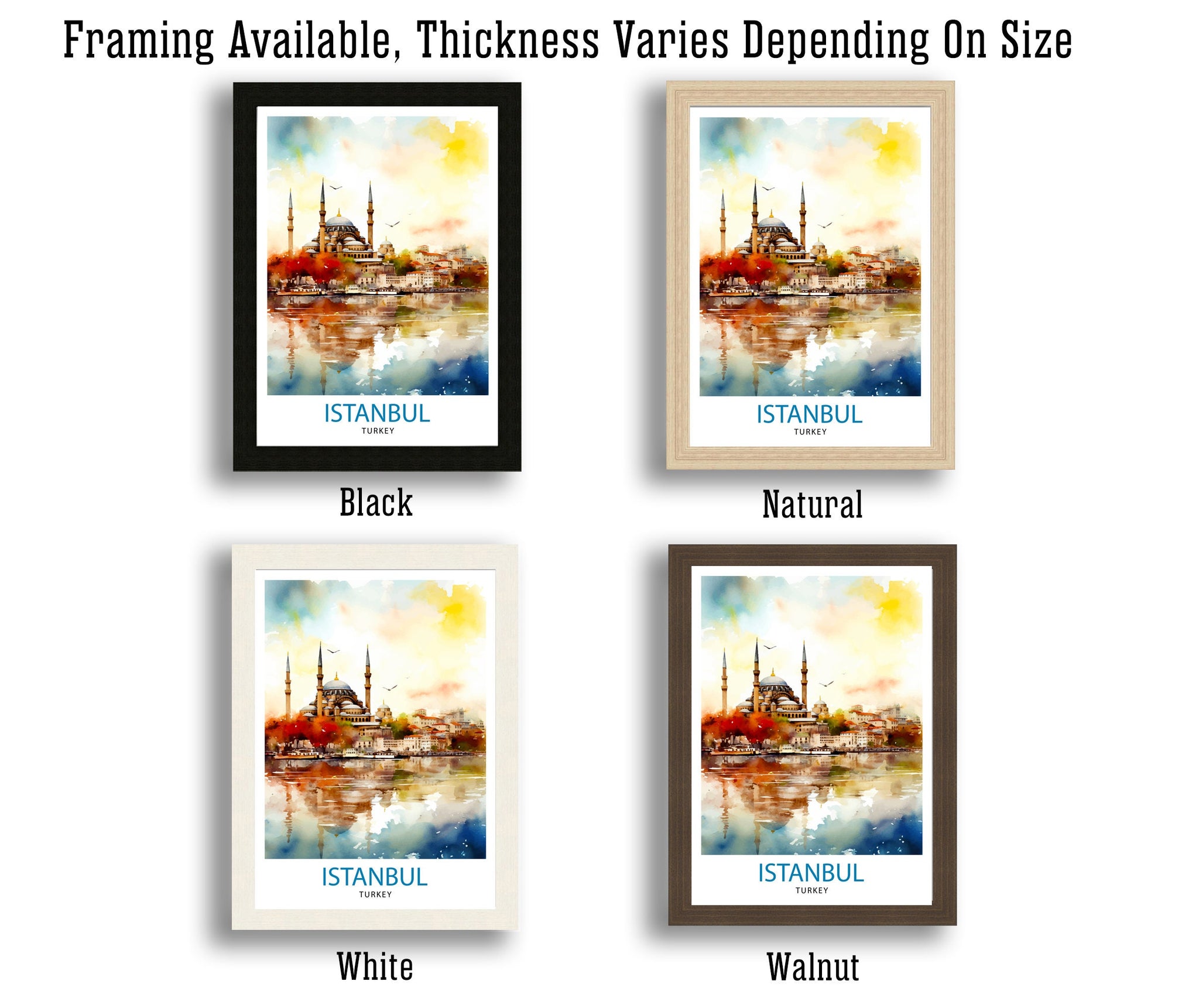 Istanbul Turkey Travel Print Istanbul Wall Art Turkey Illustration Istanbul Travel Poster Turkey Home Decor Gift for Travelers