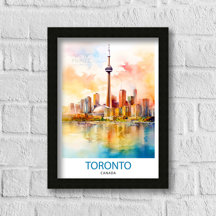 Toronto Canada Travel Print Toronto Wall Art Canada Illustration Travel Poster Gift for Toronto Lover Canada Home Decor